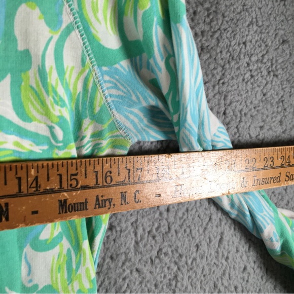 Lilly Pulitzer Popover Womens Size Small Green Skipper Pullover Quarter Zip - Picture 9 of 12